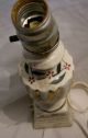 Vintage Boudoir Lamp; Ceramic; Carat Gold W/handpainted Accents; Christmas Like Lamps photo 3