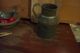 Early Old Primitive Tin Milk Jug Rare Antique Hand Made Shaker Tin Country Farm Metalware photo 7