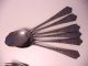 Six Antique Pewter Forks,  Coming Together With 6 Matching But Unusable Spoons Metalware photo 1