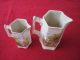 Pair Of Old Matching Pitchers. .  2 Sizes. .  Unusual Find. .  No Lids. .  No Markings Pitchers photo 2