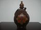 Antique 19c Bulgarian Folk Hand Made Wood Wine Flask Pitcher Jug Baklica Other photo 2