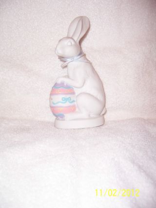 Vintage Decorative Ceramic Easter Egg And Bunny Rabbit Annon Falls Inc Taiwan photo