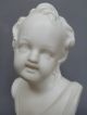 Early Antique Parian Porcelain Bust Mirth Figure Figurine Figurines photo 2