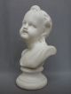 Early Antique Parian Porcelain Bust Mirth Figure Figurine Figurines photo 5