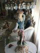 Vintage Capodimonte Figurine Lamps (3) Boy & Girl Dancing Italy Over 300 Crystals Lamps photo 4