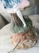 Vintage Capodimonte Figurine Lamps (3) Boy & Girl Dancing Italy Over 300 Crystals Lamps photo 5