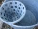Vintage Galvanized Old Time Cone Funnel Wash Mop Bucket Garden Art Metalware photo 3