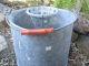 Vintage Galvanized Old Time Cone Funnel Wash Mop Bucket Garden Art Metalware photo 4