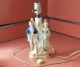 Vintage Hand Painted Ceramic Colonial Man And Woman Lamp Made In Japan And Usa Lamps photo 1