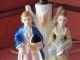 Vintage Hand Painted Ceramic Colonial Man And Woman Lamp Made In Japan And Usa Lamps photo 8