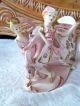 Gorgeous Antique Bisque Pink Carriage Figurine Estate Find Preowned Figurines photo 1