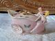 Gorgeous Antique Bisque Pink Carriage Figurine Estate Find Preowned Figurines photo 2