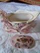 Gorgeous Antique Bisque Pink Carriage Figurine Estate Find Preowned Figurines photo 4