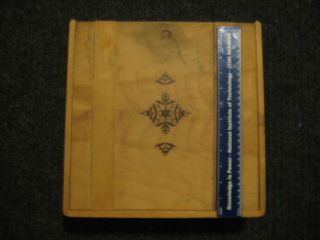 Wood Storage Box W/ Sliding Door Vintage Unlisted Company Or Date Made photo