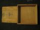 Wood Storage Box W/ Sliding Door Vintage Unlisted Company Or Date Made Boxes photo 3