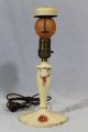 Small Antique Circa - 1930s Boudoir Lamp Painted Carnival Art Glass Shade Nr Lamps photo 10