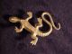 Fine Antique Bronze Sculpture Advertising Lizard Rh Co. Metalware photo 4