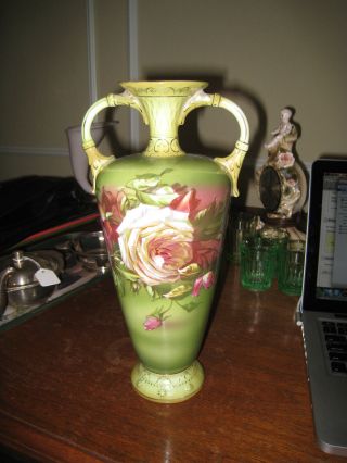 Vintage Royal Wettina Two Handled Vase - Austrian photo