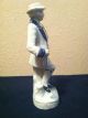 Aristocrat Holdin Basket Sitting On Tree Stump Porcelain Figurine Figurines photo 3