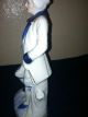 Aristocrat Holdin Basket Sitting On Tree Stump Porcelain Figurine Figurines photo 5