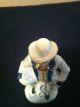 Aristocrat Holdin Basket Sitting On Tree Stump Porcelain Figurine Figurines photo 6