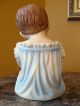 Adorable Vintage Piano Baby (boy) Porcelain.  Large Size.  German Made? Figurines photo 3