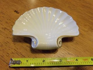 Syracuse Fine China Made In Usa Ceramic Seashell Jewelry Ring Tray L@@k Nr photo