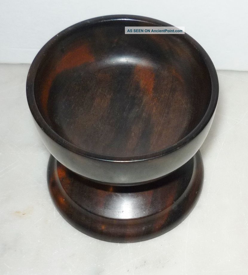 Antique Treenware Treen Wood Small Urn Or Master Salt Other photo