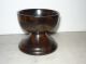Antique Treenware Treen Wood Small Urn Or Master Salt Other photo 1