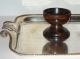 Antique Treenware Treen Wood Small Urn Or Master Salt Other photo 4