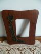 Vintage Picture Frame With Copper Flower - 1940s - Very Ornate Mint - Very Rare Other photo 7