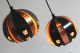 60`s Danish 3 - Light Hanging Lamp Werner Schou Fog & Morup Panton Eames Era Lamps photo 4