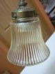 Antique Brass Lamp Table Lamp Students Lamp Piano Lamp All Brass Shade Works Lamps photo 1