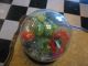 Antique 19th Century Victorian Era Glass Dome W/ Flowers Possibly Wax ? Other photo 1