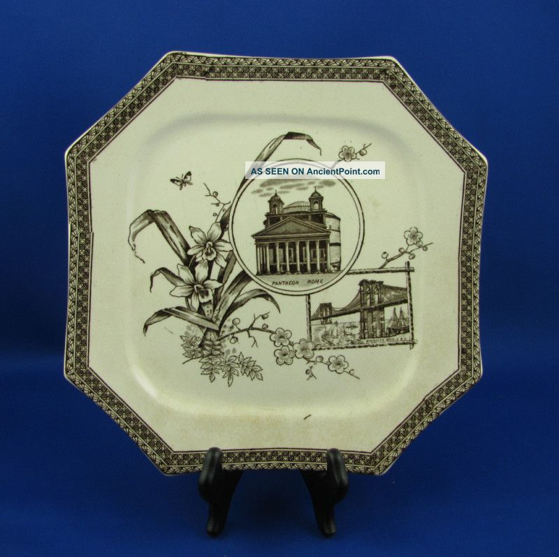 Rome & New York Aesthetic Transferware Plate Gimson Co. Plates & Chargers photo