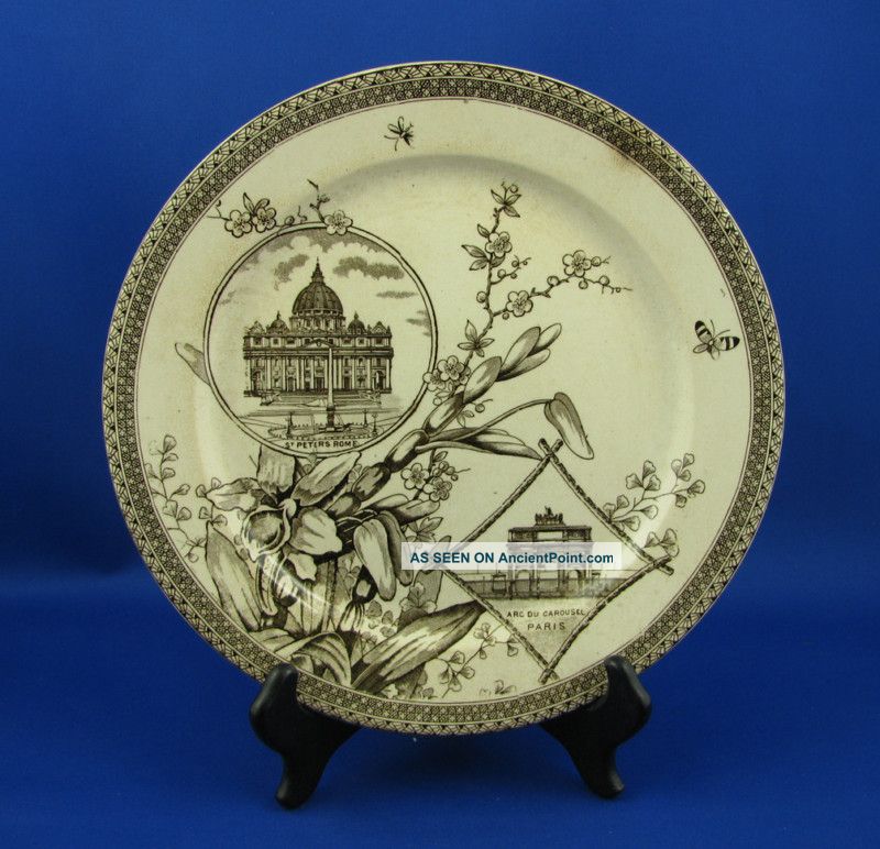 Rome & Paris Aesthetic Transferware Plate Gimson & Co. Plates & Chargers photo