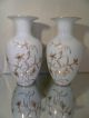 Pair Vintage Reichenbach Vases 22 K Gilded Porcelain 14 Inches High Vases photo 1