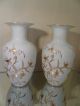 Pair Vintage Reichenbach Vases 22 K Gilded Porcelain 14 Inches High Vases photo 5