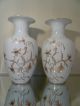 Pair Vintage Reichenbach Vases 22 K Gilded Porcelain 14 Inches High Vases photo 6