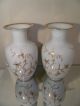 Pair Vintage Reichenbach Vases 22 K Gilded Porcelain 14 Inches High Vases photo 7