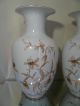 Pair Vintage Reichenbach Vases 22 K Gilded Porcelain 14 Inches High Vases photo 8