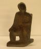 Antique Cast Iron Figural Man In Chair With Stein Door Stop Nr Metalware photo 2