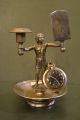 Rare Pewter Blackmore Candlestick And Watch Support Metalware photo 5