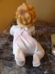 Adorable Vintage Piano Baby (girl) Porcelain.  Large Size.  German Made? Figurines photo 2