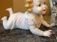 Adorable Vintage Piano Baby (girl) Porcelain.  Large Size.  German Made? Figurines photo 3