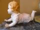 Adorable Vintage Piano Baby (girl) Porcelain.  Large Size.  German Made? Figurines photo 4