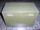 Wood Box Weis Storage Card File Box Dovetailed Sides Painted Green Boxes photo 2