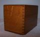 Antique Shaw Walker Oak File Index Recipe Wood Dovetailed Box Boxes photo 2