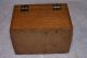 Antique Shaw Walker Oak File Index Recipe Wood Dovetailed Box Boxes photo 5
