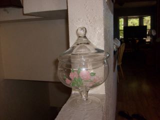 Candy Jar Spun Glass Big One Vintage Glass photo